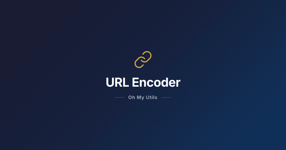 URL Encoder & Decoder - Encode Query Strings Online | Oh My Utils